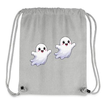 Kawaii Geisterfreude Print - Stanley/Stella recycelter Gym Bag - Grau meliert - Vorne