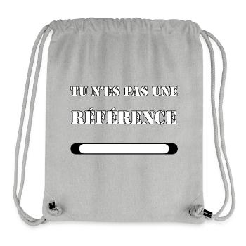 YOU ARE NOT A REFERENCE. - Stanley/Stella Recycled Gym Bag - heather grey - Front