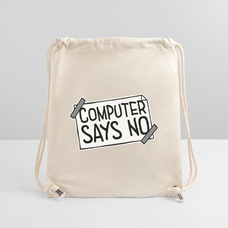 Computer Says No Funny Programmer Nerd Technique Stanley/Stella Recycled Gym Bag