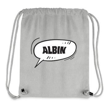 Albin - Stanley/Stella recycelter Gym Bag - Grau meliert - Vorne