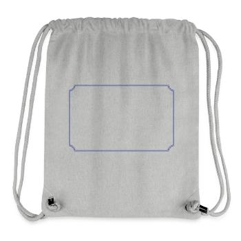 Rahmen | Border - Vektorgraphic = Farbe wechselbar - Stanley/Stella recycelter Gym Bag - Grau meliert - Vorne