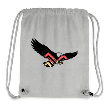 Adler Deutschland Fan Flagge - Stanley/Stella recycelter Gym Bag - Grau meliert - Vorne