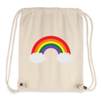Regenbogen LGBTQ Design - Stanley/Stella recycelter Gym Bag - Naturweiß - Vorne