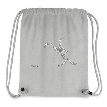 Skeleton Hen - Stanley/Stella Recycled Gym Bag - heather grey - Front