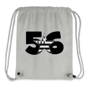 Bretagne : 56 ! - Stanley/Stella recycelter Gym Bag - Grau meliert - Vorne