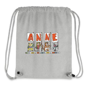 Anne - Stanley/Stella Recycled Gym Bag - heather grey - Front