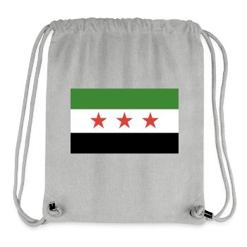 Drapeau syrien - Sac à cordon recyclé Stanley/Stella - gris chiné - Devant