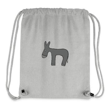 âne - Sac à cordon recyclé Stanley/Stella - gris chiné - Devant