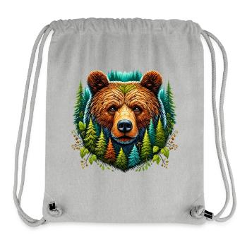 Bär - Stanley/Stella recycelter Gym Bag - Grau meliert - Vorne