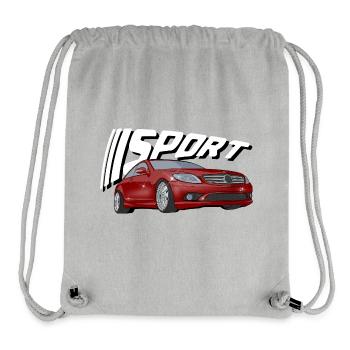 Roter Sportflitzer - Stanley/Stella recycelter Gym Bag - Grau meliert - Vorne