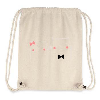 Katze Katzenpaar Hochzeit Geschenk Verlobung Liebe - Stanley/Stella recycelter Gym Bag - Naturweiß - Vorne