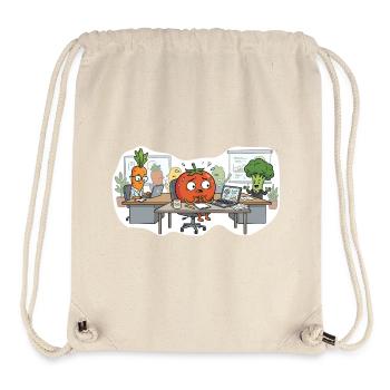 Stressed Tomato – Office Vegetables - Stanley/Stella recycelter Gym Bag - Naturweiß - Vorne