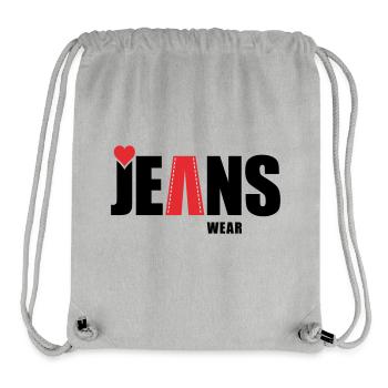 jeans wear mit herz - Stanley/Stella recycelter Gym Bag - Grau meliert - Vorne