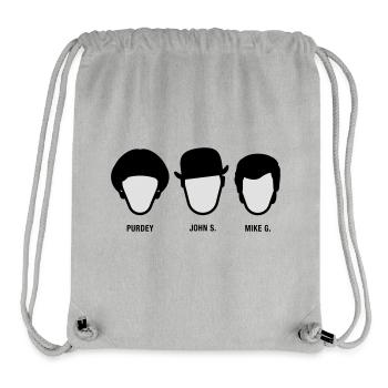 Chapeau Melon (S-05-P-JS-MG) - Sac à cordon recyclé Stanley/Stella - gris chiné - Devant