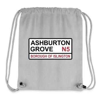 North London Football Team Ashburton Grove Sign - Stanley/Stella Recycled Gym Bag - heather grey - Front