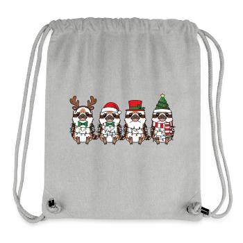 Lachender Hans Weihnachtsmann - Stanley/Stella recycelter Gym Bag - Grau meliert - Vorne