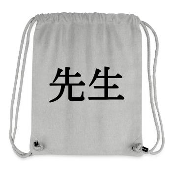 Sensei Lehrer Meister - Stanley/Stella recycelter Gym Bag - Grau meliert - Vorne