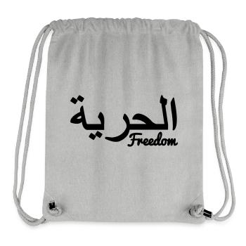 Arabische Freiheit - Stanley/Stella recycelter Gym Bag - Grau meliert - Vorne