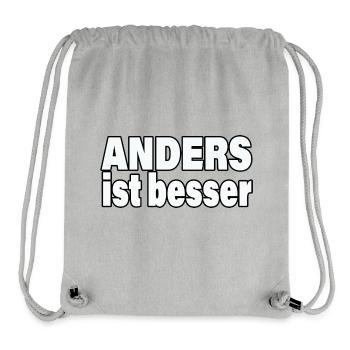 DIFFERENT IS BETTER - Stanley/Stella Recycled Gym Bag - heather grey - Front