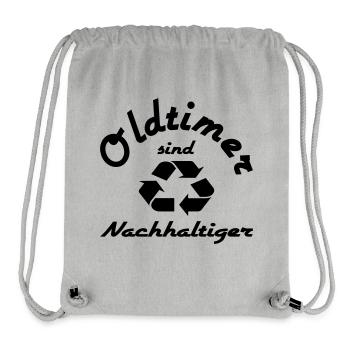 Oldtimer sind Nachhaltiger - Stanley/Stella recycelter Gym Bag - Grau meliert - Vorne