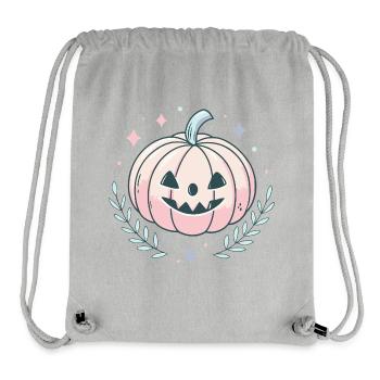 Fröhlicher Pastellkürbis - Stanley/Stella recycelter Gym Bag - Grau meliert - Vorne