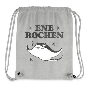 Smoker shirt Smoking Manta Ray Vintage - Stanley/Stella Recycled Gym Bag - heather grey - Front