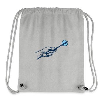 Darts Dartspieler Hand Profi Sport Outfit - Stanley/Stella recycelter Gym Bag - Grau meliert - Vorne