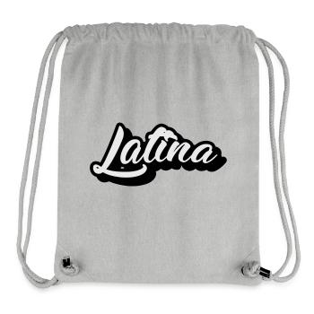 latina latin woman power summer beach sexy - Stanley/Stella Recycled Gym Bag - heather grey - Front