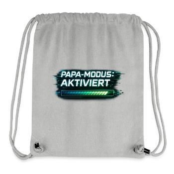 Mode Papa activé – Cadeau pour Papa - Sac à cordon recyclé Stanley/Stella - gris chiné - Devant