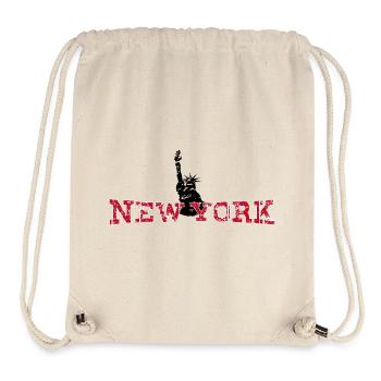 Meet me in New York  - Stanley/Stella recycelter Gym Bag - Naturweiß - Vorne