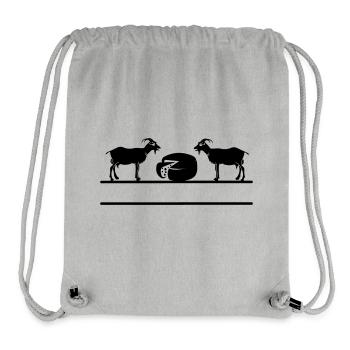 Goat cheese monogram. - Stanley/Stella Recycled Gym Bag - heather grey - Front