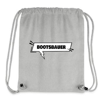 Boat builders as education - Stanley/Stella Recycled Gym Bag - heather grey - Front