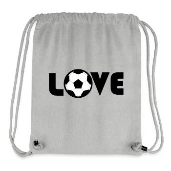 Pour les amateurs de football - Sac à cordon recyclé Stanley/Stella - gris chiné - Devant