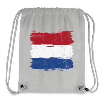 Brushstroke Dutch Flag - Stanley/Stella Recycled Gym Bag - heather grey - Front