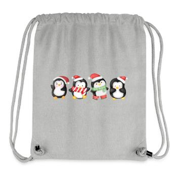 Lustige Pinguin Weihnachten - Stanley/Stella recycelter Gym Bag - Grau meliert - Vorne