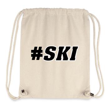 Ski Piste - Sac à cordon recyclé Stanley/Stella - blanc naturel - Devant