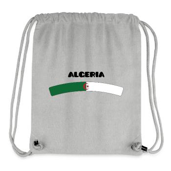 Algerische Flagge - Stanley/Stella recycelter Gym Bag - Grau meliert - Vorne