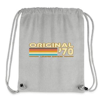 Original 70s Retro Rainbow - Stanley/Stella Recycled Gym Bag - heather grey - Front