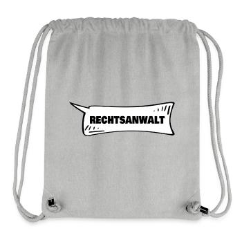 Azubi Rechtsanwalt - Stanley/Stella recycelter Gym Bag - Grau meliert - Vorne