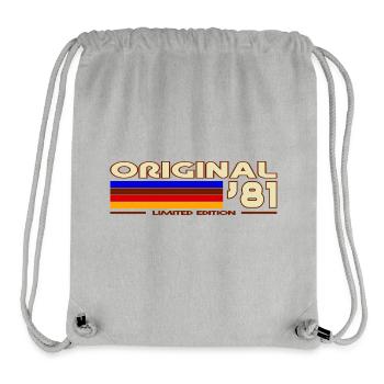 1981 - Stanley/Stella recycelter Gym Bag - Grau meliert - Vorne