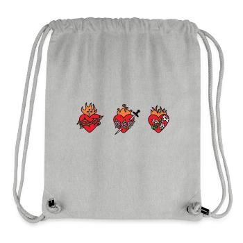 Heilige Herzen Jesu, Mariens und Josefs - Stanley/Stella recycelter Gym Bag - Grau meliert - Vorne