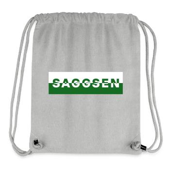 Saggsen / Saxe - Sac à cordon recyclé Stanley/Stella - gris chiné - Devant