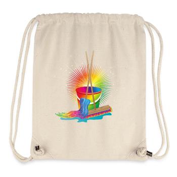 Mop, broom and bucket in rainbow colors - Stanley/Stella Recycled Gym Bag - natural - Front