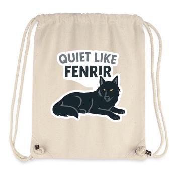 Leise wie Fenrir Wolf Design - Stanley/Stella recycelter Gym Bag - Naturweiß - Vorne