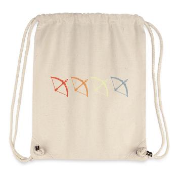 Bogensport Vintage - Stanley/Stella recycelter Gym Bag - Naturweiß - Vorne