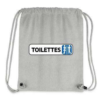 Male Female WC Panel - Stanley/Stella Recycled Gym Bag - heather grey - Front