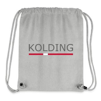 Kolding - Denmark Flag - Dänemark - Skandinavien - Stanley/Stella recycelter Gym Bag - Grau meliert - Vorne