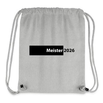 Meister 2026 Meisterschaft - Stanley/Stella recycelter Gym Bag - Grau meliert - Vorne