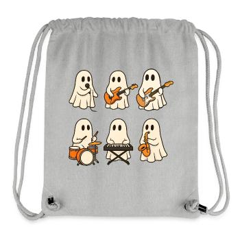 Motif musical du groupe fantôme - Sac à cordon recyclé Stanley/Stella - gris chiné - Devant
