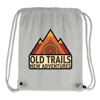 Old Trails New Adventures Mountainbike - Stanley/Stella recycelter Gym Bag - Grau meliert - Vorne